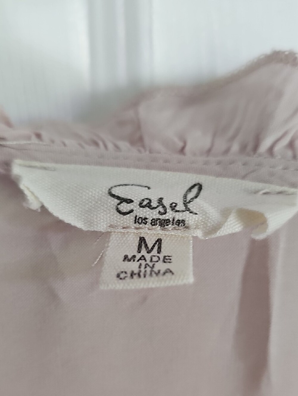 easel Light Blush Ruffle-Trim Kimono Robe - Picture 2 of 7